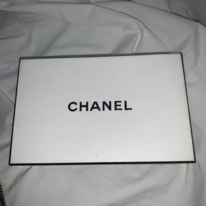 Authentic Chanel Gift Box white and black size 7 1/4 x 4 3/4 x 1 3/4